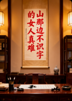 山那边不识字的女人真难。